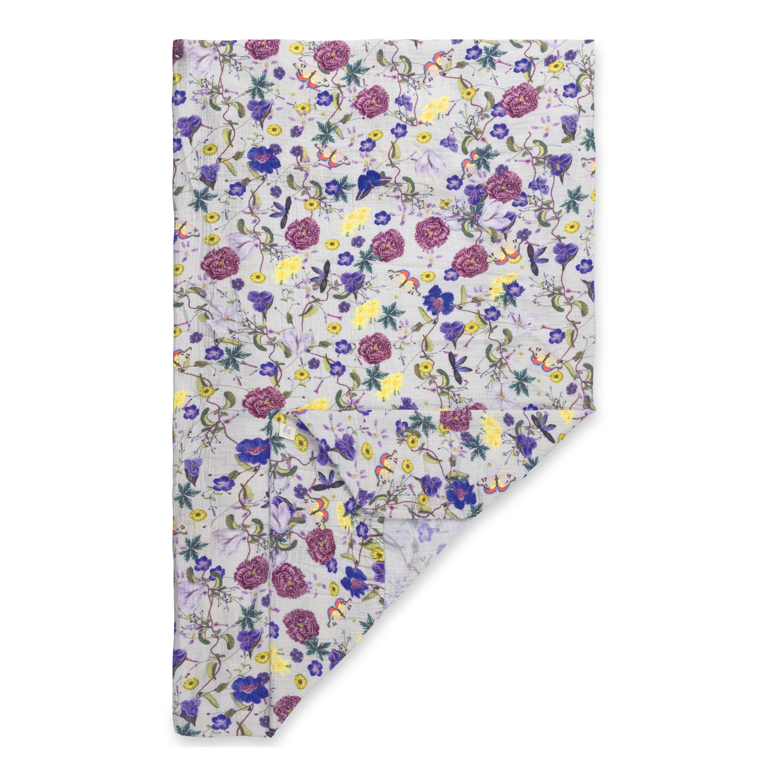 Hauck Fitted Sheet Cot 60 x 120 cm for Travel Cot, Breathable Cotton Muslin Cot Sheets, Adjustable Cot
