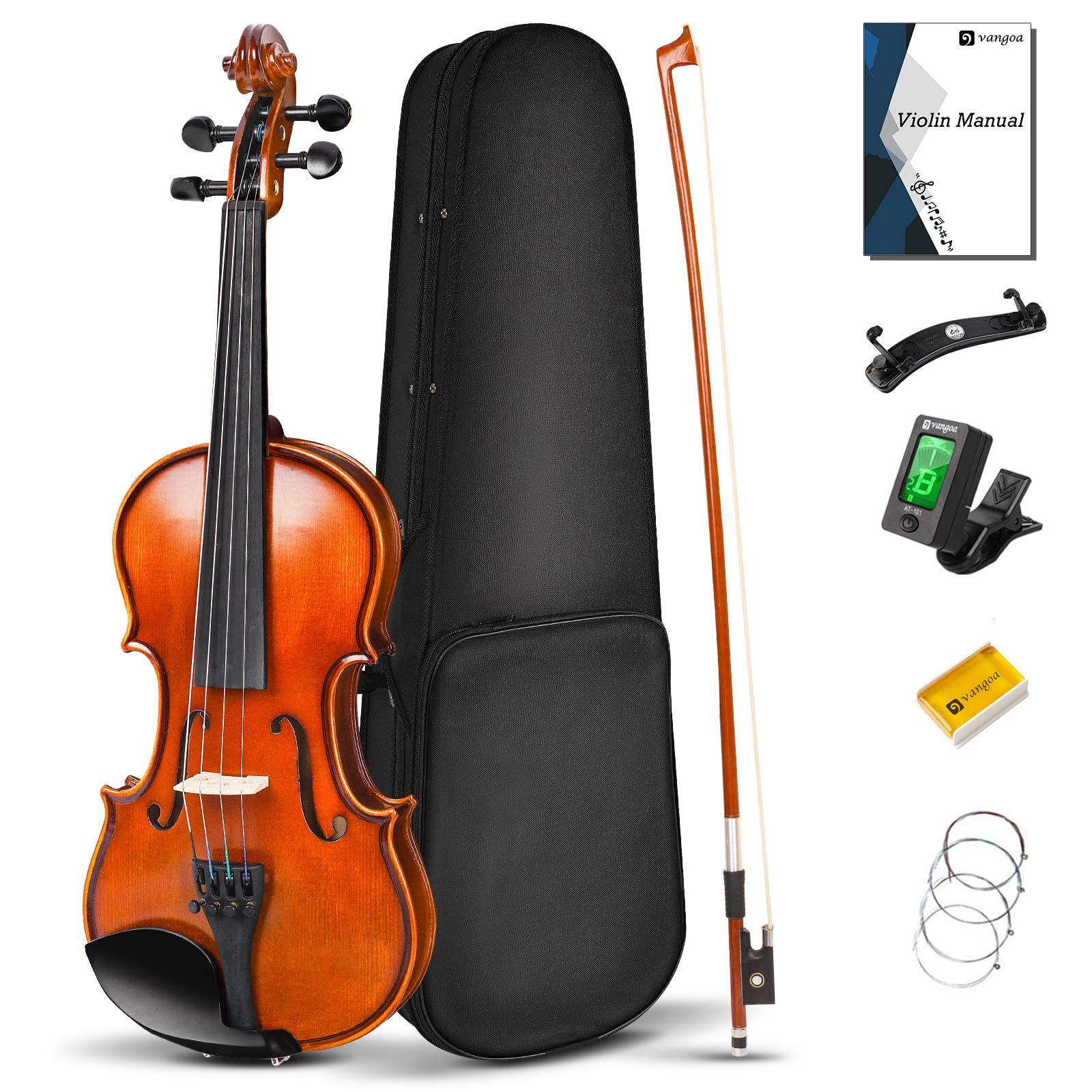 コ*コ様 バイオリン 4/4 フルセット すぐ使えます Amazon.co.jp: Vangoa バイオリン 4/4 単板 フルサイズ 無垢材