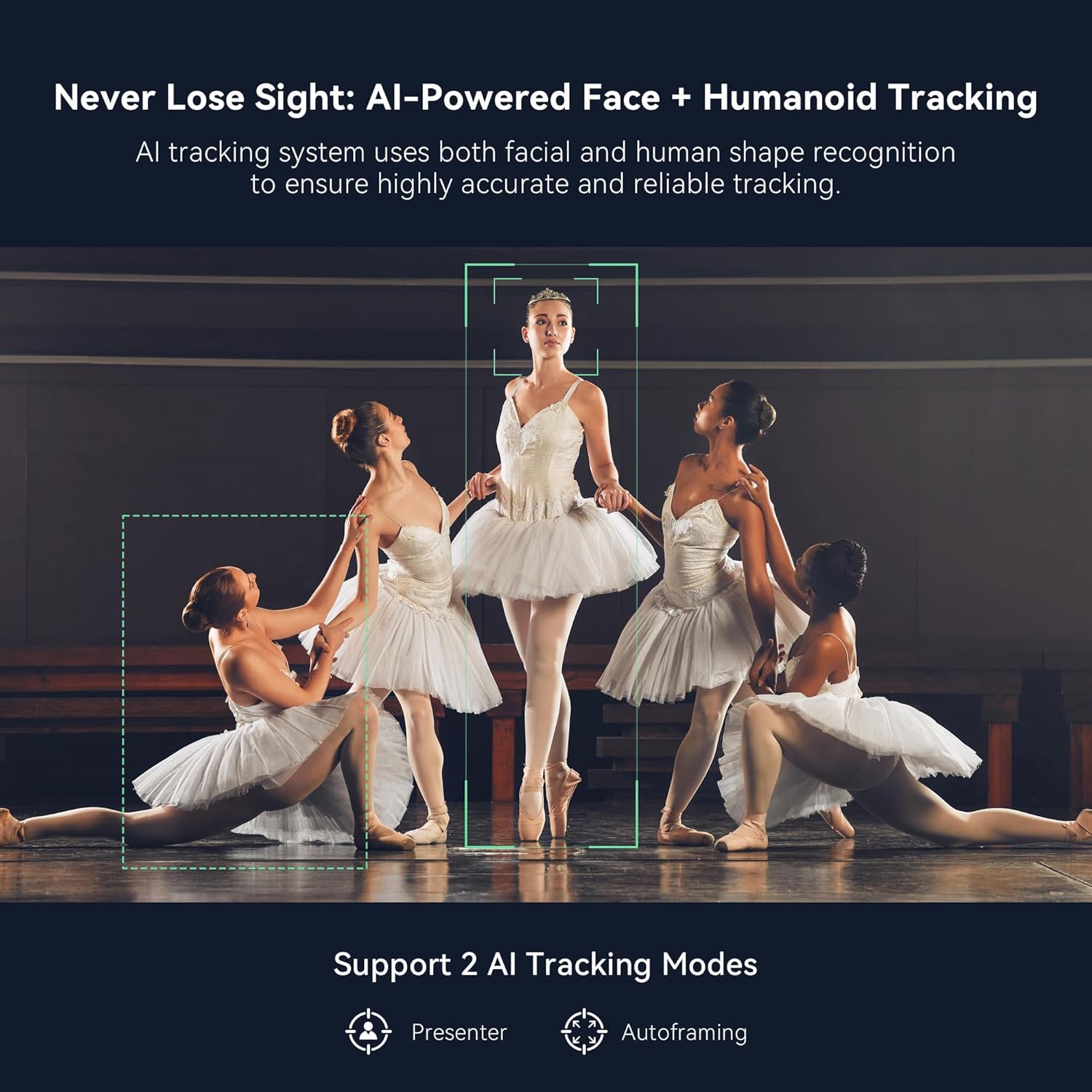 TONGVEO 4K NDI PTZ Camera AI Auto-Tracking 20X Optical Zoom HDMI IP Live Streaming SDI USB3.0 PoE LAN Supports for Church Worship Event Video Conference YouTube OBS vMix Zoom Teams and More