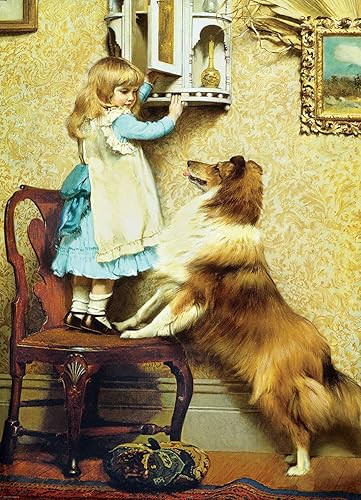 Miniatura 2 de EuroGraphics Little Girl & Her Sheltie - Rompecabezas de 1000 piezas, 6000-5330