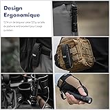 WUBEN C3 Torch LED Rechargeable, 1200 Lumens Mini Torch Extremely Bright Tactical IP68 Waterproof Small Torch, 6 Light Modes Flashlight Torch for Outdoor Camping Hiking Emergency - 7