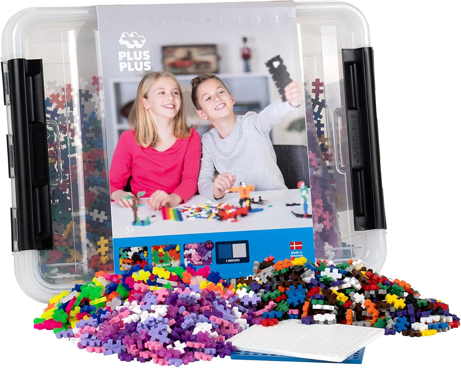 Plusplus 4113 Mini Basic Buis Dolfijn: 100 Stuks,Standaard,Meerkleuren