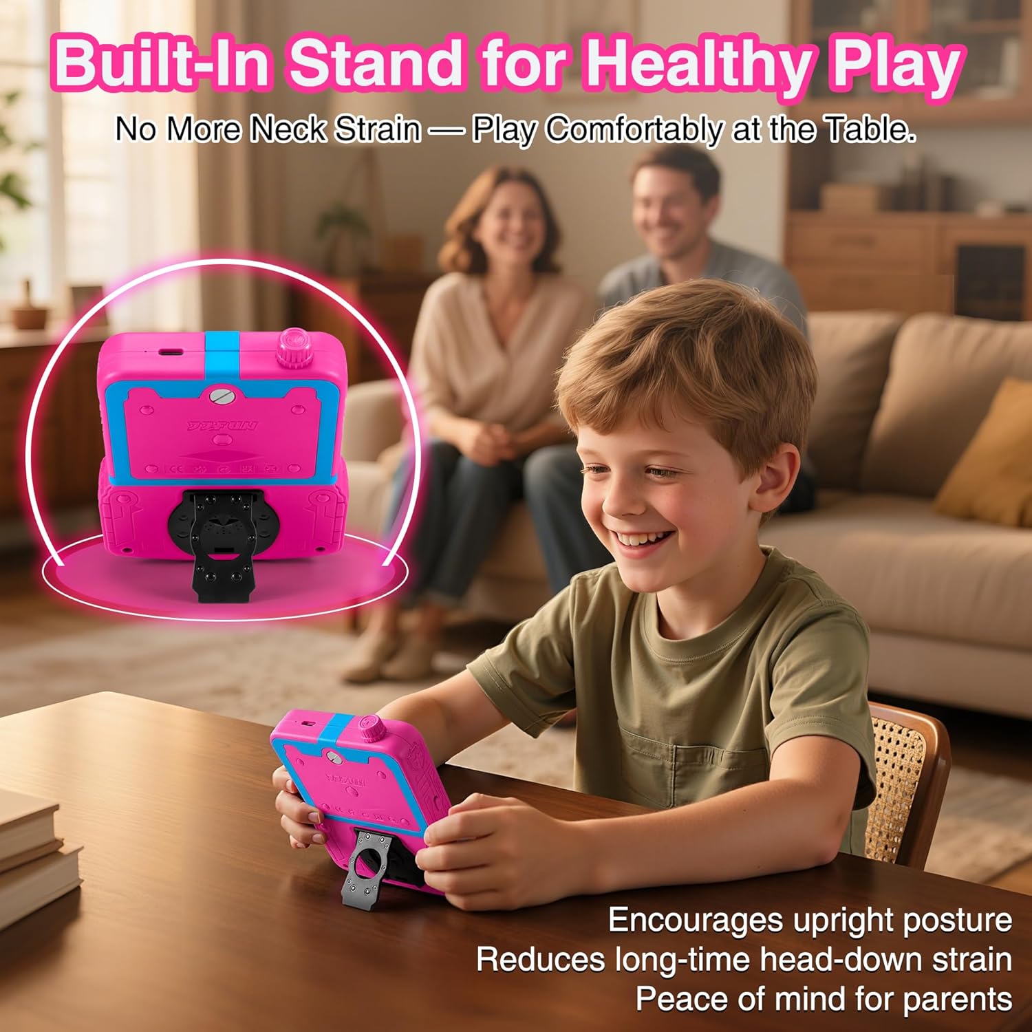 Handheld Game Console for Girls, 220 Retro Games Built-in, 3.5'' HD IPS Screen, Rechargeable Mini Portable Video Game Player for Travel & Car Trips, Gift for Kids (Rose Red) 6 818KQMNUmSL. AC SL1500