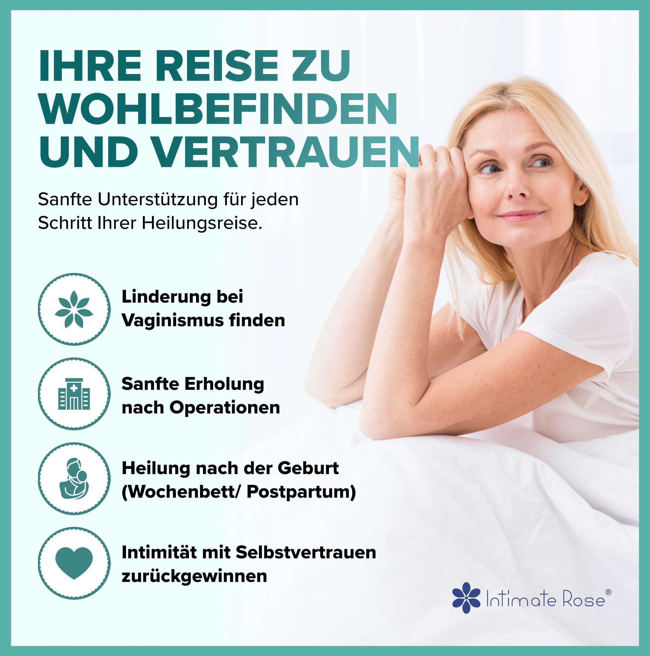 Dilatoren Set Größe 5–8 (4 Stück) – Medizinische Silikon Dilatoren für Frauen, Weicher Vaginaldehner zur Sanften Vaginal Dehnung & Intimen Entspannung