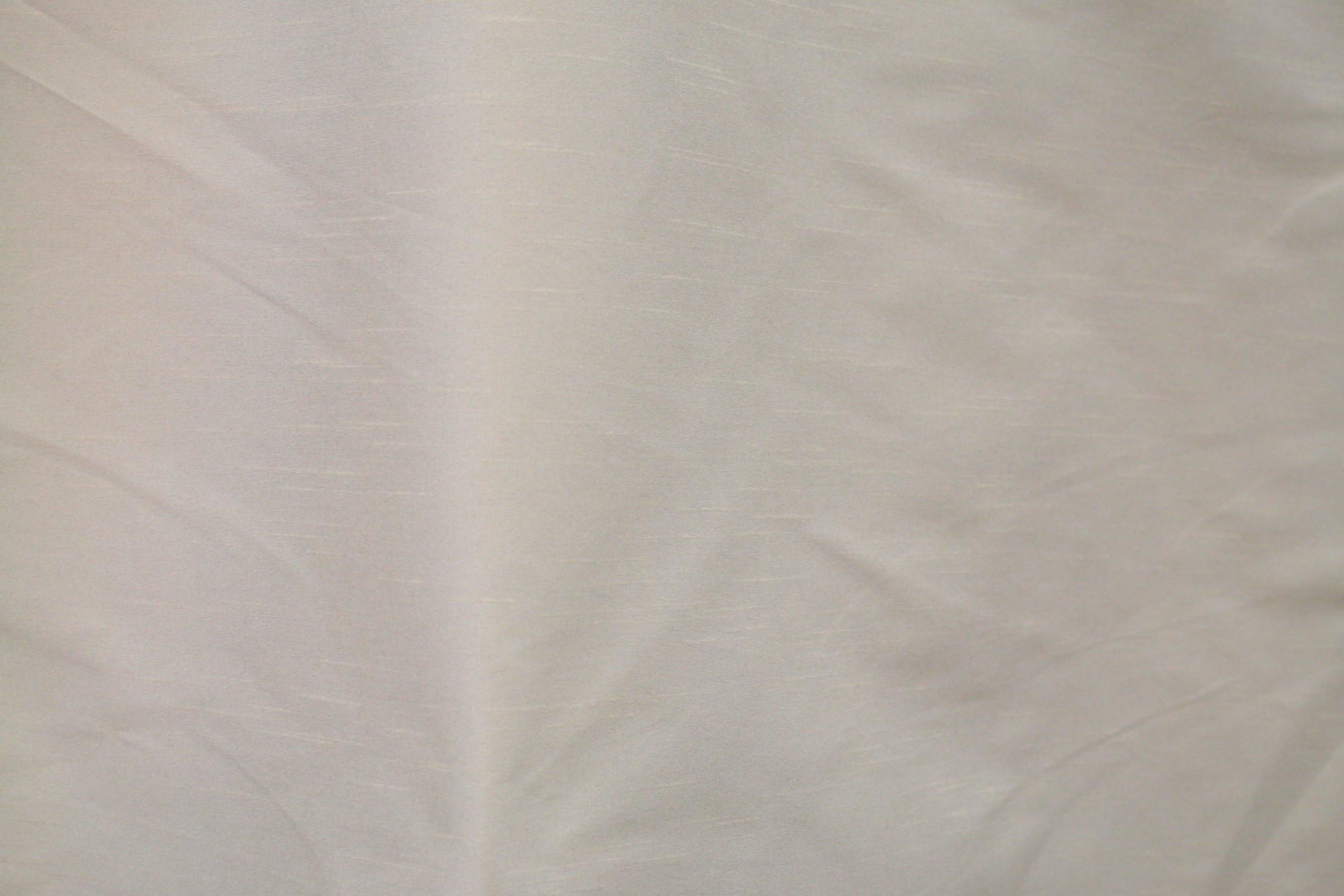 Poly Dupioni Silk Fabric - Color #2001 White, 50 Yards Wholesale By the Bolt