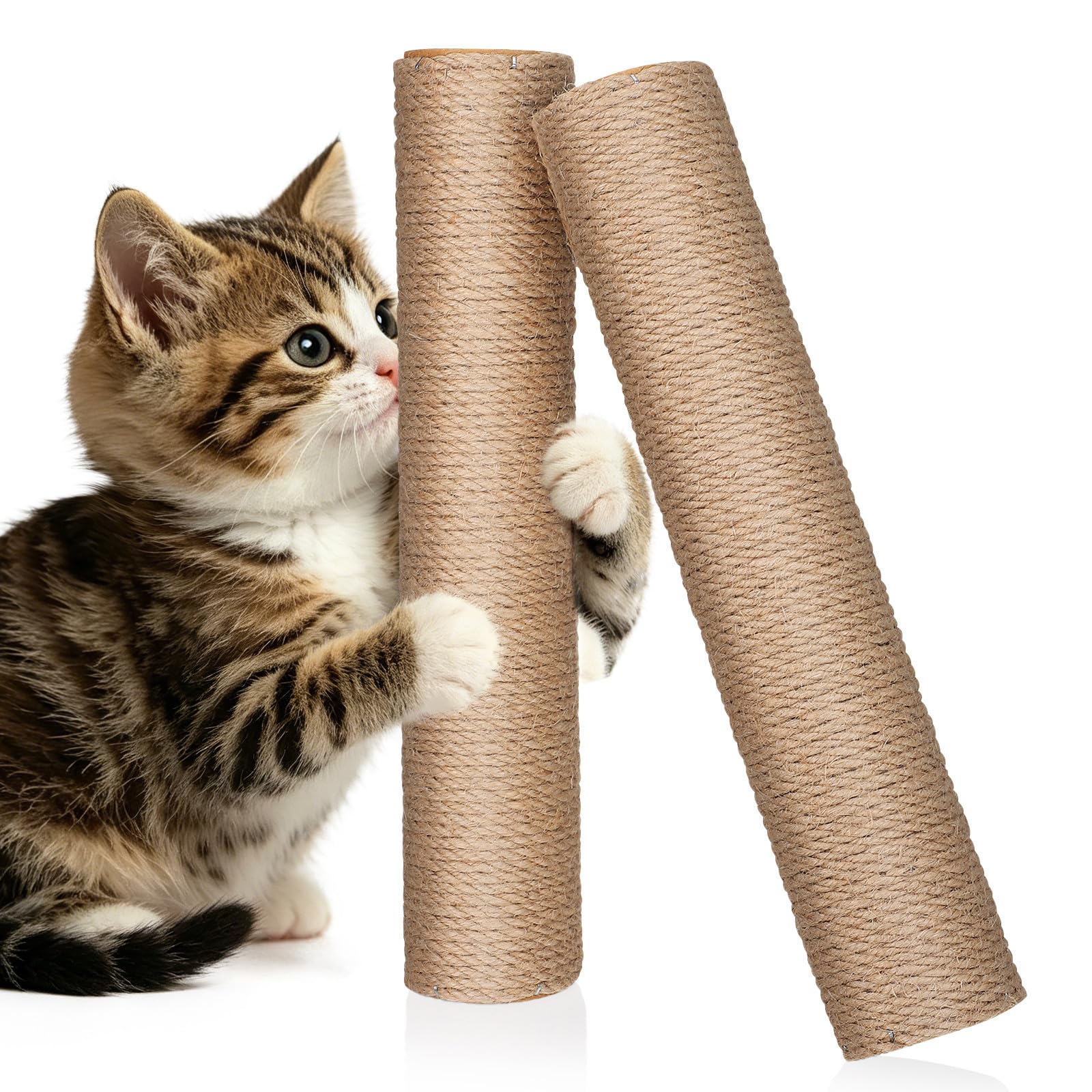 Poste rascador para gatos SOPOTUTU de sisal y ABS repuesto de interior dos piezas