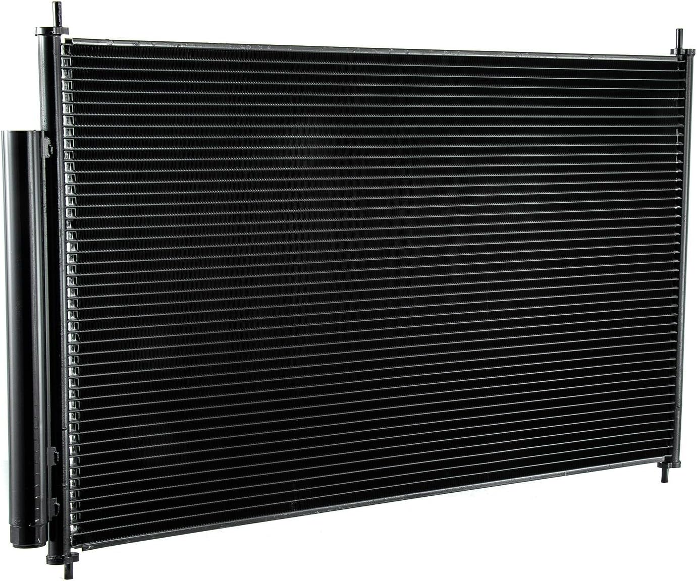 AC Condenser Aluminum Radiator compatible with 2009-2015 Honda Pilot EX-L Touring SE EXL LX Sport Utility 3.5L V6 GAS, 2009 2010 2011 2012 2013 2014 2015, AC Air Conditioning Radiator