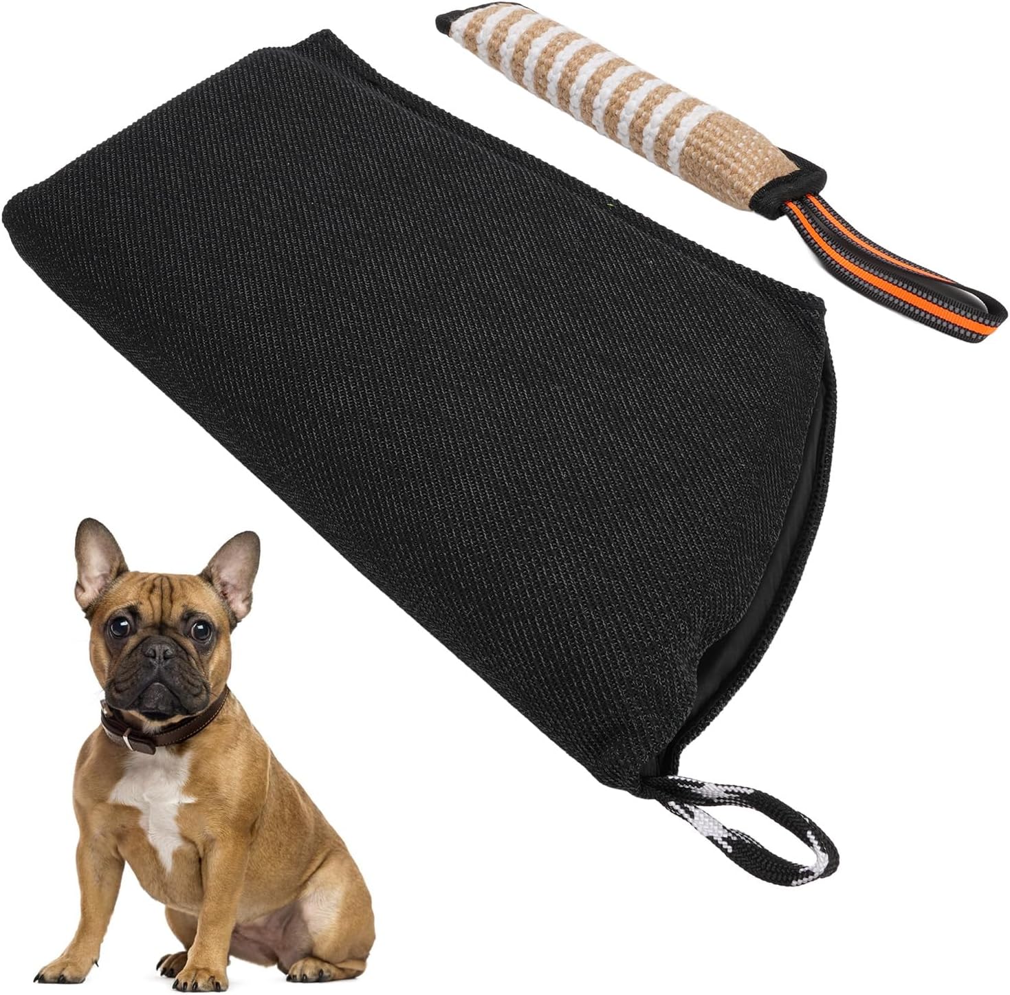Pssopp Dog Bite Training Equipment, Tear Proof Fabric Material Sturdy and Long Lasting Professional Dog Bite Sleeve Set for Puppy Playing Biting Tugging Toy