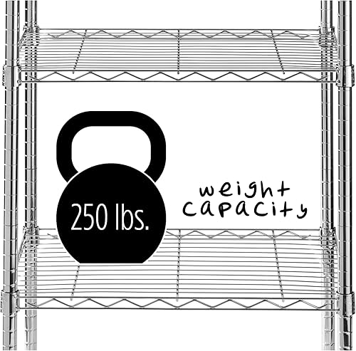 Miniatura 4 de Honey-Can-Do SHF-01054 Estantería cromada de 5 niveles, 250 libras