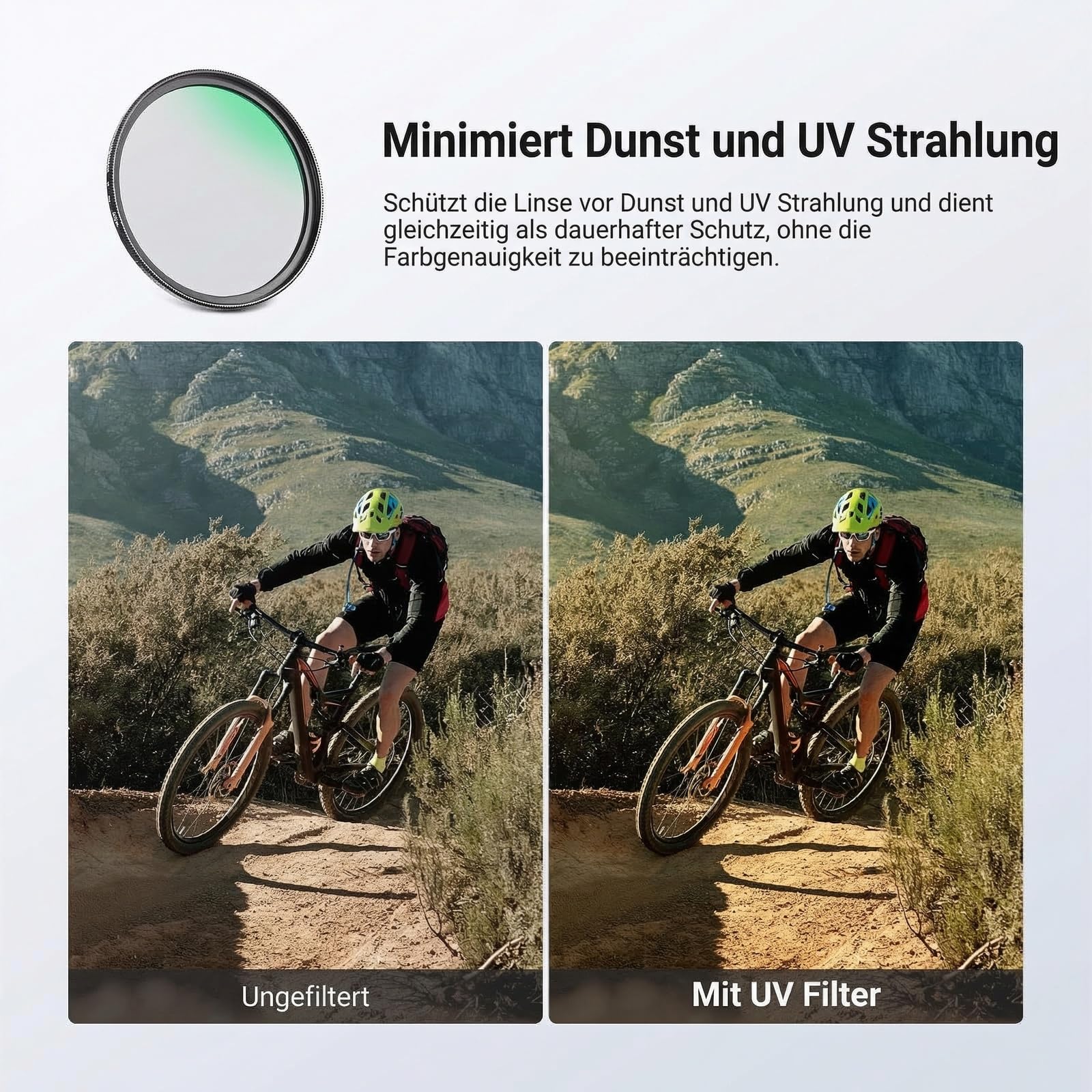 NEEWER 72mm variables ND + CPL + UV Filter Set, 3er Pack, mehrfachvergüteter Graufilter (ND2-400) zirkularer Polarisationsfilter Kamera Objektiv Polfilter, Foto Zubehör mit Tragetasche Objektivdeckeln