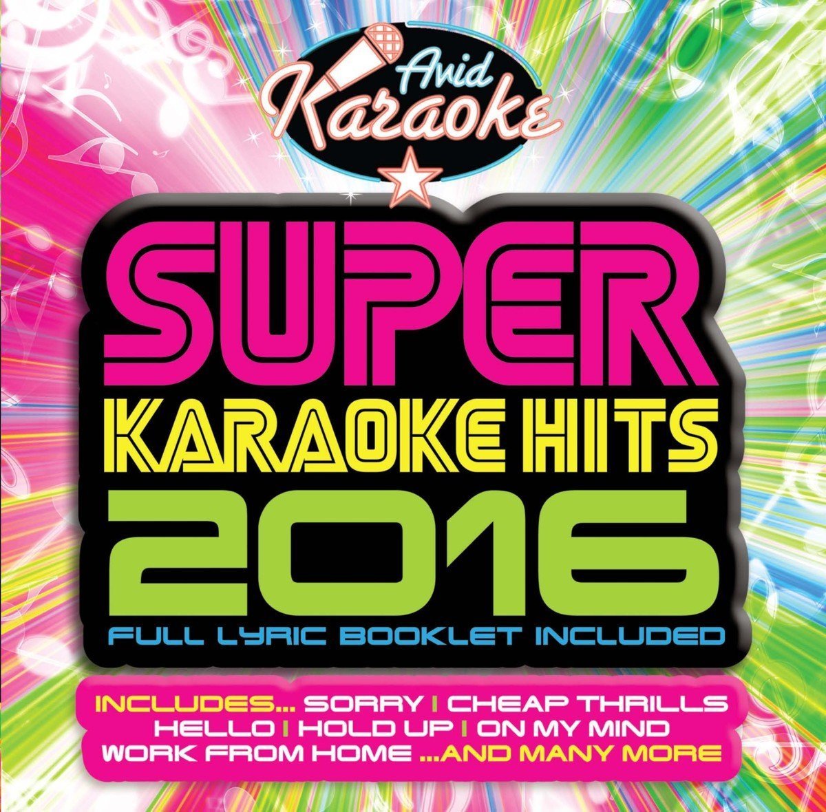 Super Karaoke Hits 2016 (Audio CD only - NOT CD+G)