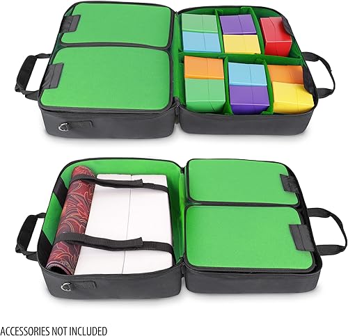 Miniatura 3 de USA Gear XL Magic The Gathering MTG Deck Box Bag Estuche de viaje  Bolsa grande de almacenamiento de tarjetas MTG con correa acolchada para el