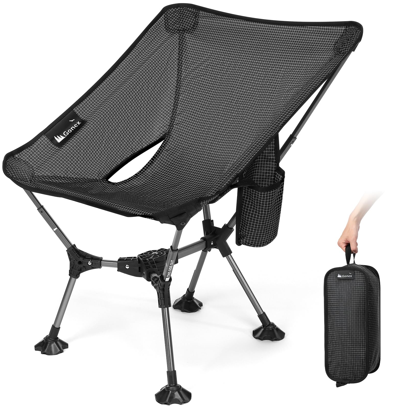 Gonex XL Portable Camping Chair Pop-Up Collapsible Backpacking Beach Chair