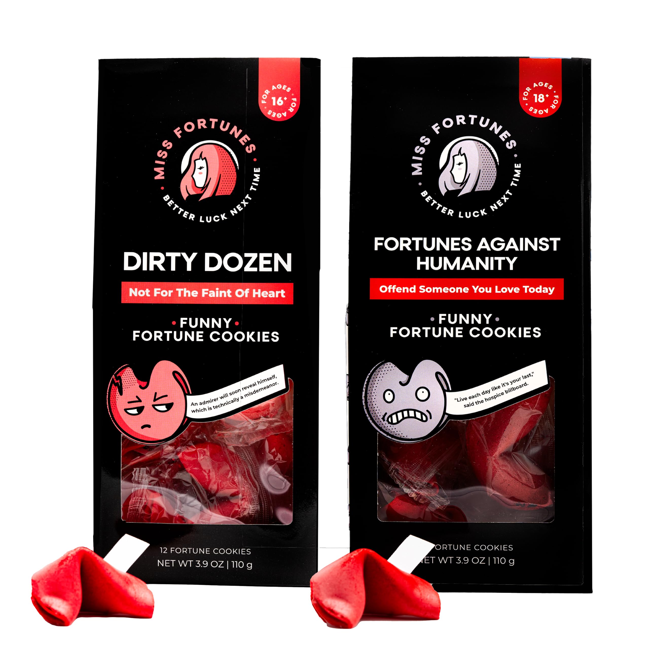Amazon.com: Miss Fortunes, Funny Fortune Cookies, The Two-Pack
