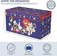 Vista 31 de Idea Nuova Cocomelon - Baúl plegable de almacenamiento de juguetes para niños, duradero con tapa