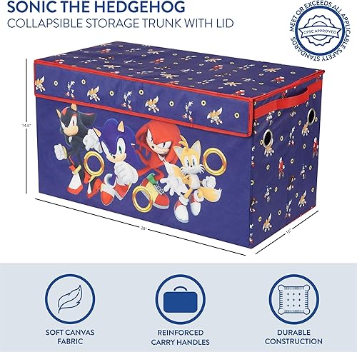 Miniatura 31 de Idea Nuova Cocomelon - Baúl plegable de almacenamiento de juguetes para niños, duradero con tapa Cocomelon,Batman Caballero Oscuro,Azul -