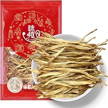 GCYYSIQS Dried Lily Flowers,250g/8.8oz,Golden Needles Vegetables,Dried Huang Hua Vegetables for Hot & Sour Soup Cold Salad Dried Lily Flowers