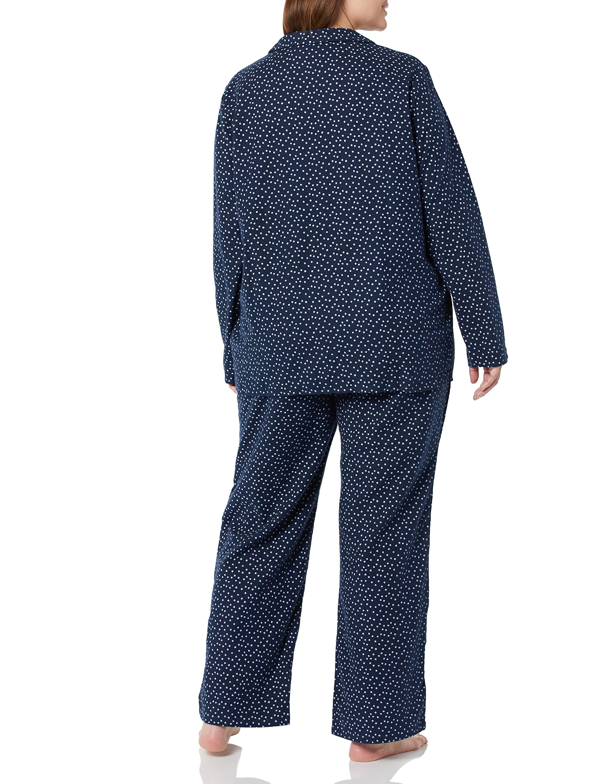 Amazon Essentials Kobiety Flanelowa piżama z długim rękawem i guzikami z przodu