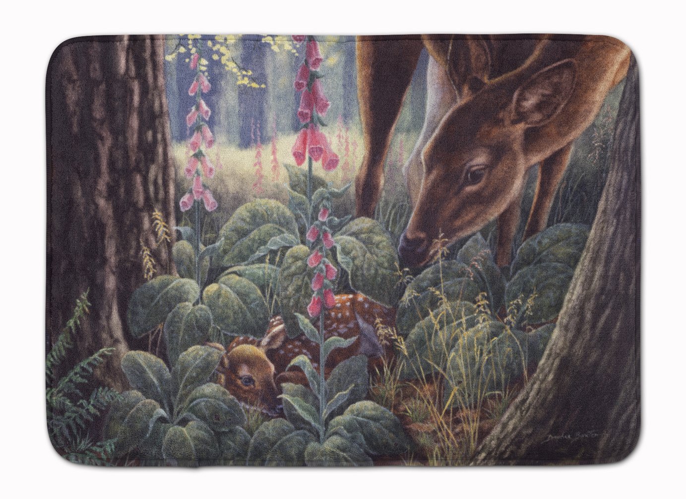 Caroline's Treasures BDBA0259RUG Doe and Fawn Deer Machine Washable Memory Foam Mat, 19 X 27, Multicolor-image-39