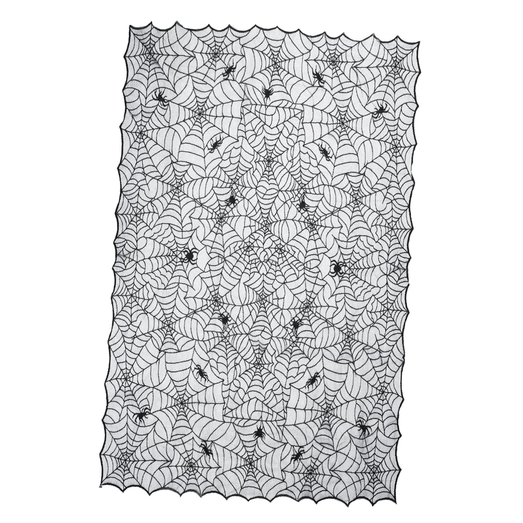 Couverture Halloween en dentelle RLKHXBS polyester déco terrifiante - 8