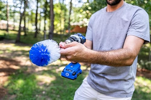 Miniatura 7 de Accesorio de cepillo de taladro de largo alcance, multiusos para neumáticos de automóvil, inodoros, esquinas, bordes, zonas de difícil acceso,