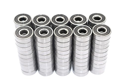 FGen 100pcs motor de bajo ruido dedicado 608RS monopatín rodamiento dedo gyro especial rodamiento