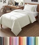 White Duvet Cover Queen Size - Extra Soft Queen Size Duvet Cover - Lightweight, Comfy, Cozy & Breathable - Easy Care & Fade Free with Zipper Closures & Ties - 90" x 90" Inches - Comforter Not Included