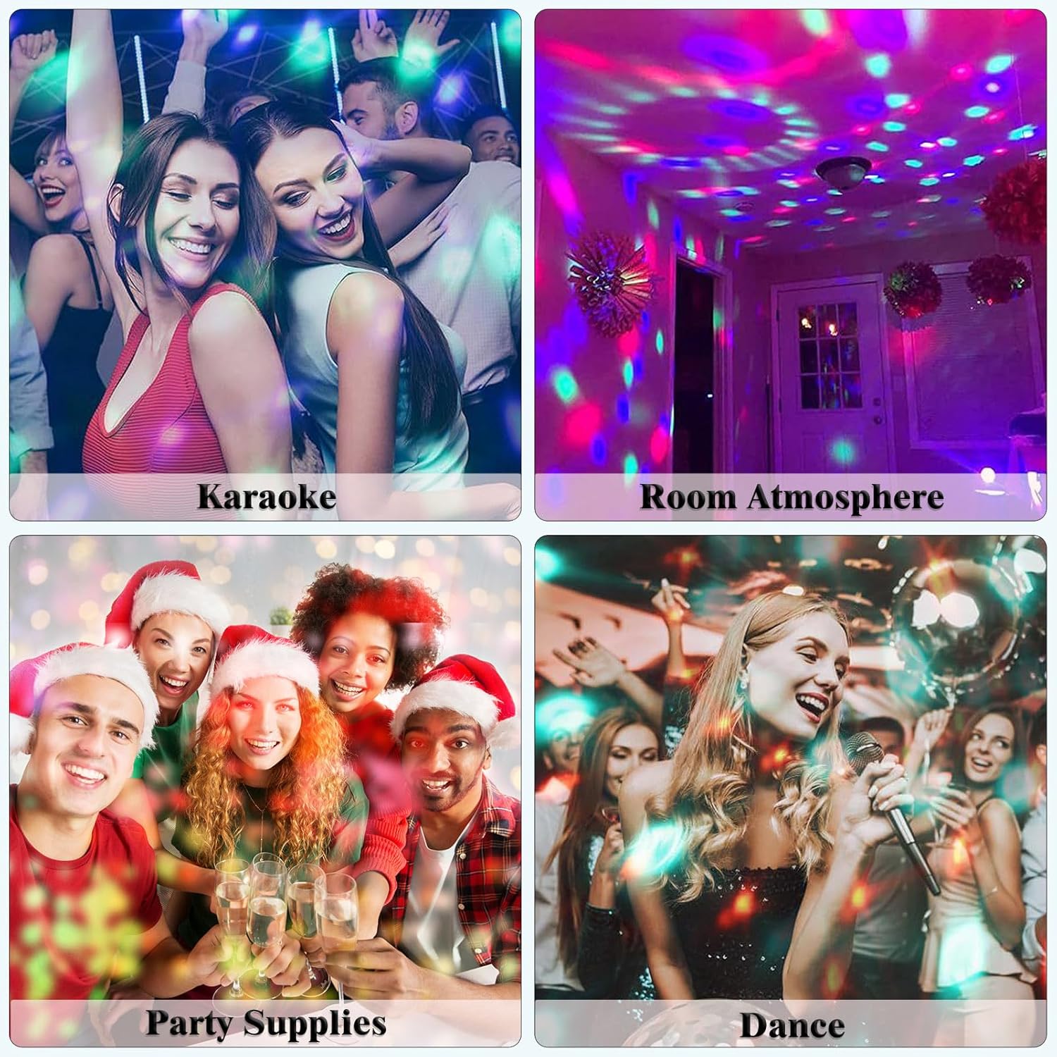 Mini Karaoke Machine with 2 Wireless Microphones for Kids, Portable Karaoke Machine for Kids, Toys for Girls Boys Gifts for Home Parties Birthday (Blue) - Image 6