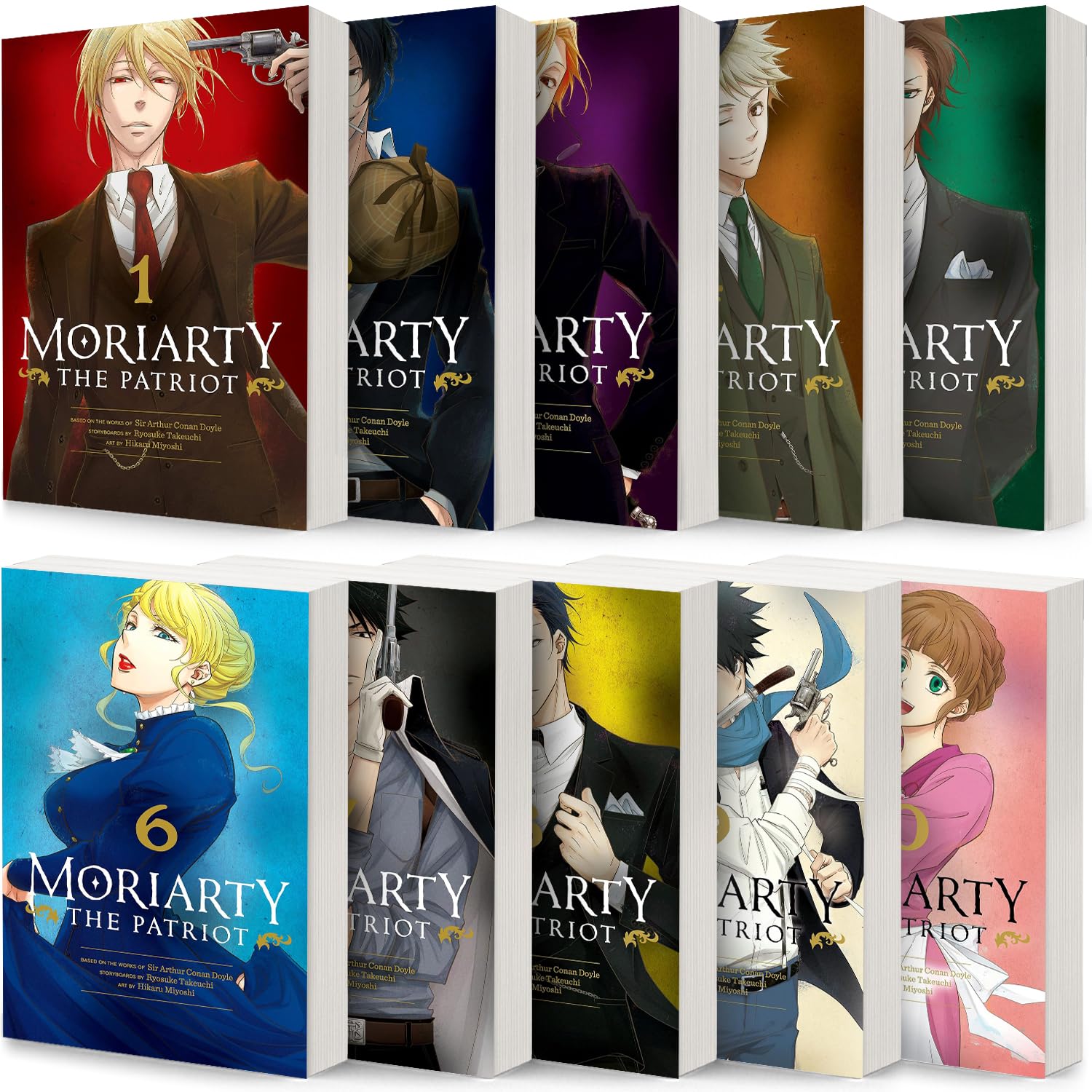 Moriarty the Patriot 10-book Manga Set Vol. 1-10: Ryosuke Takeuchi