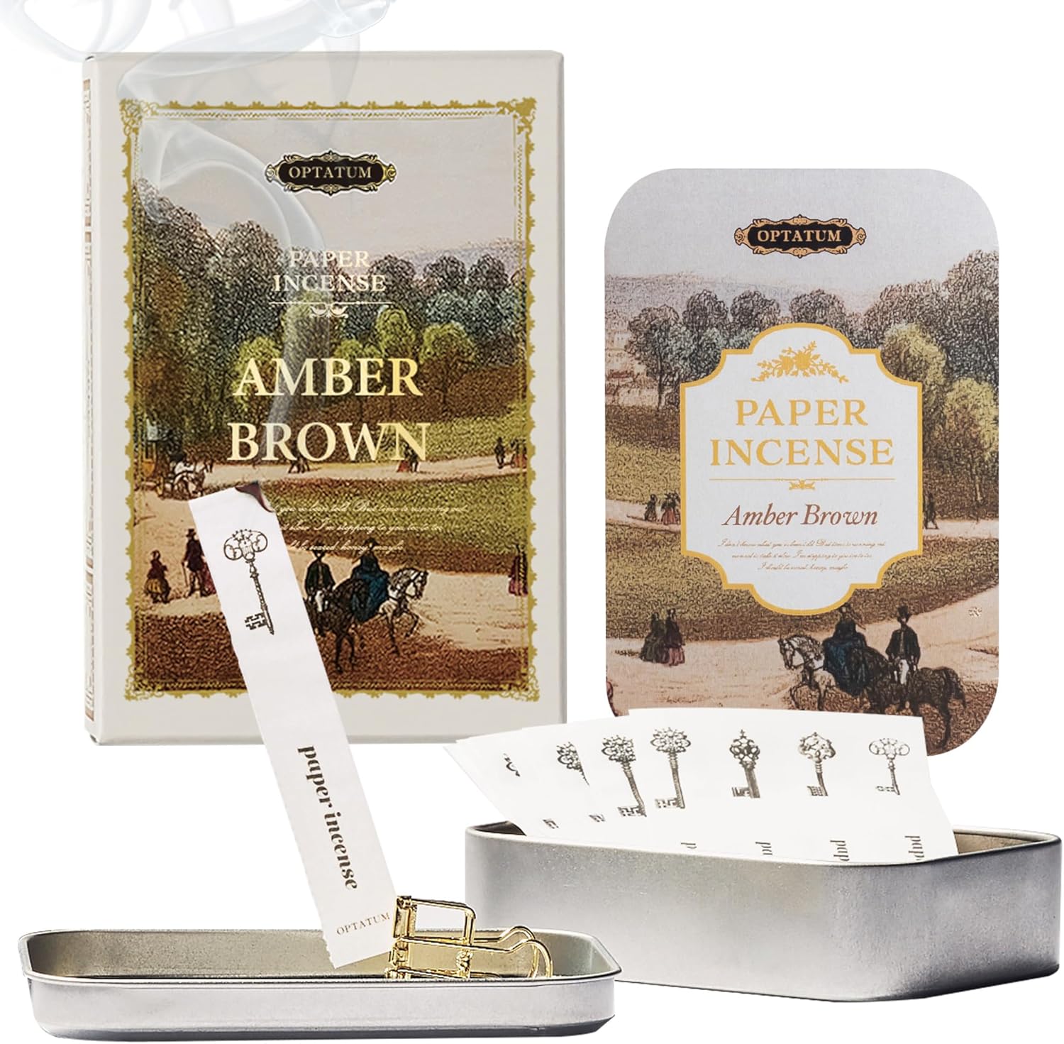 OPTATUM Paper Incense Kit for Housewarming & New Home Gifts