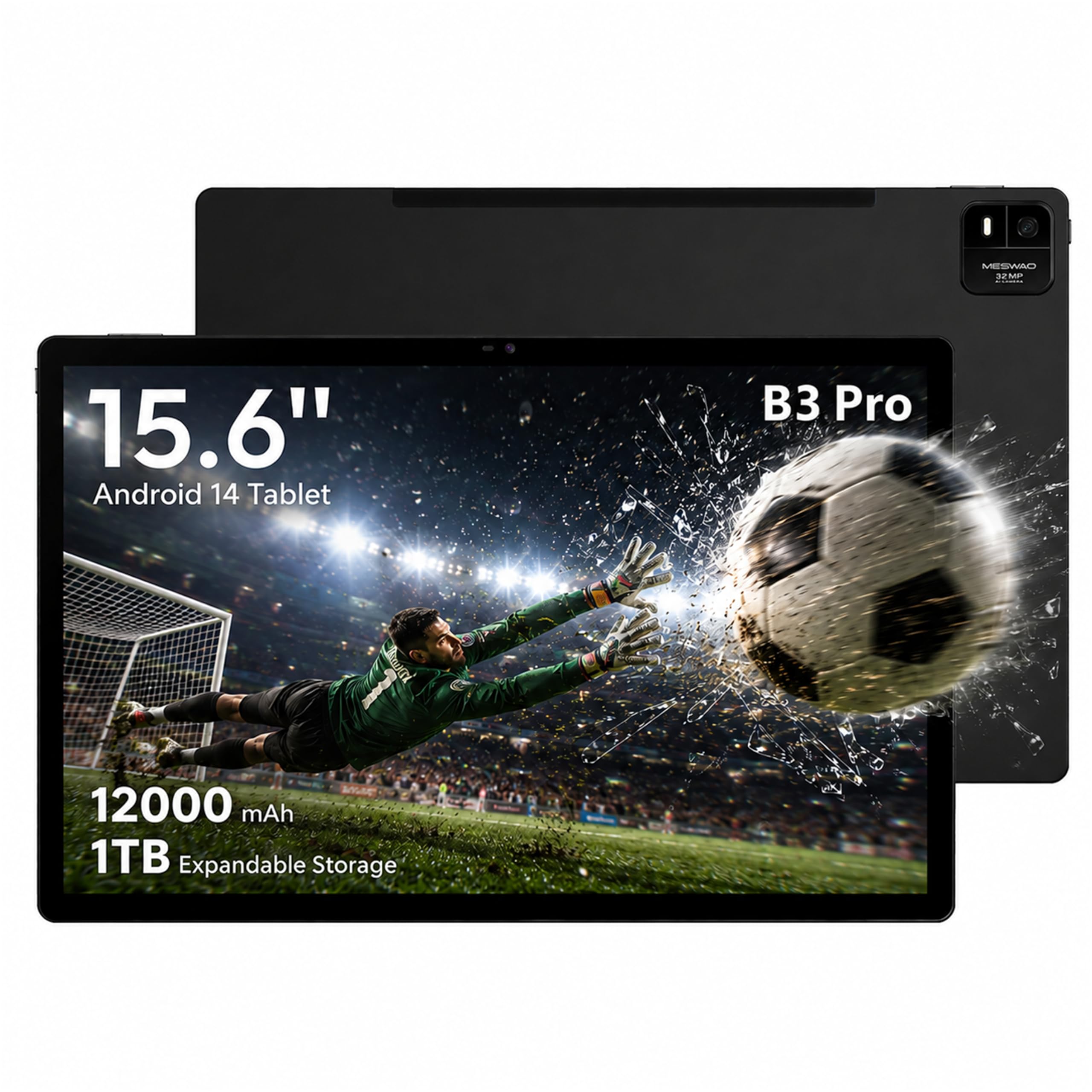 Amazon.com : MESWAO 2025 15.6 Inch Pro Android 14 Large Tablet
