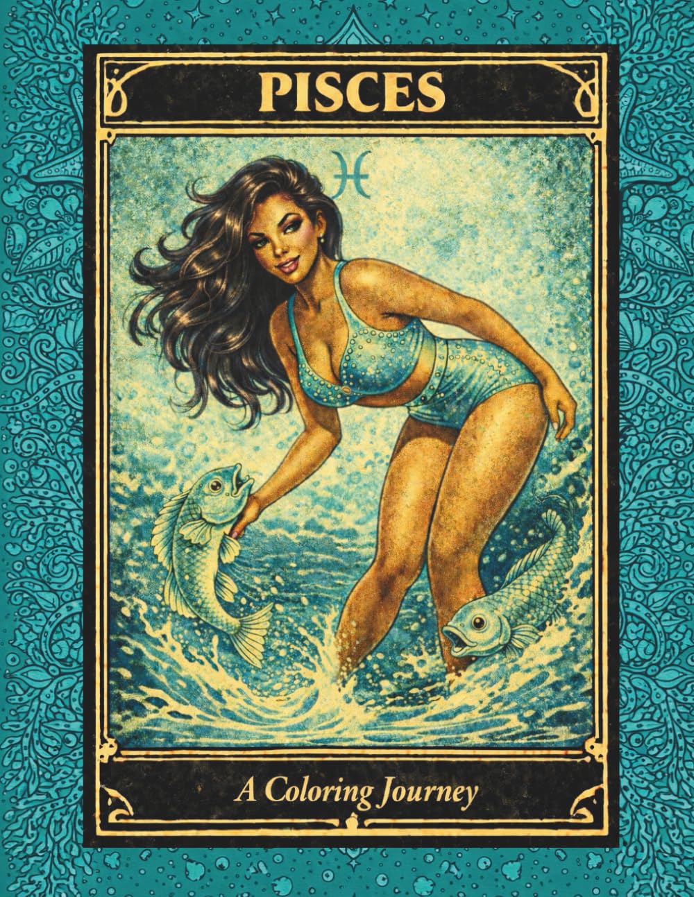 Pisces Adult Coloring Book: A Zodiac Coloring Book for Relaxation, Astrology Lovers, and Creative Mindfulness (Zodiac Coloring Books For Adults)