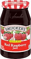 Smucker's Seedless Red Raspberry Jam, 18 oz - Tangy Full-Flavor Spread, No Seeds, Ideal for PB&J & Smoothies