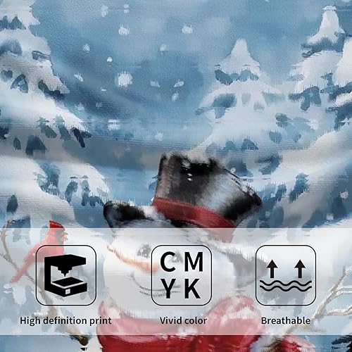 Miniatura 3 de Juego de 2 toallas de mano de muñeco de nieve azul, toallas de cocina suaves y absorbentes, toallas decorativas para invitados, gimnasio, spa