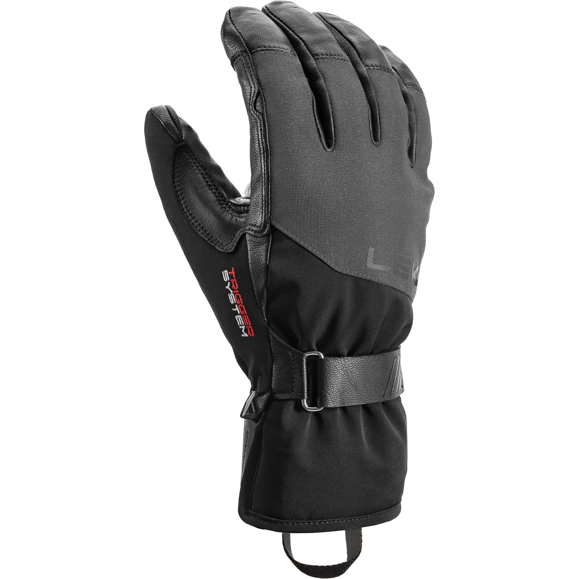 LEKI Unisex Pegas Pro 3D GTX Gloves, Black-Graphite, 9