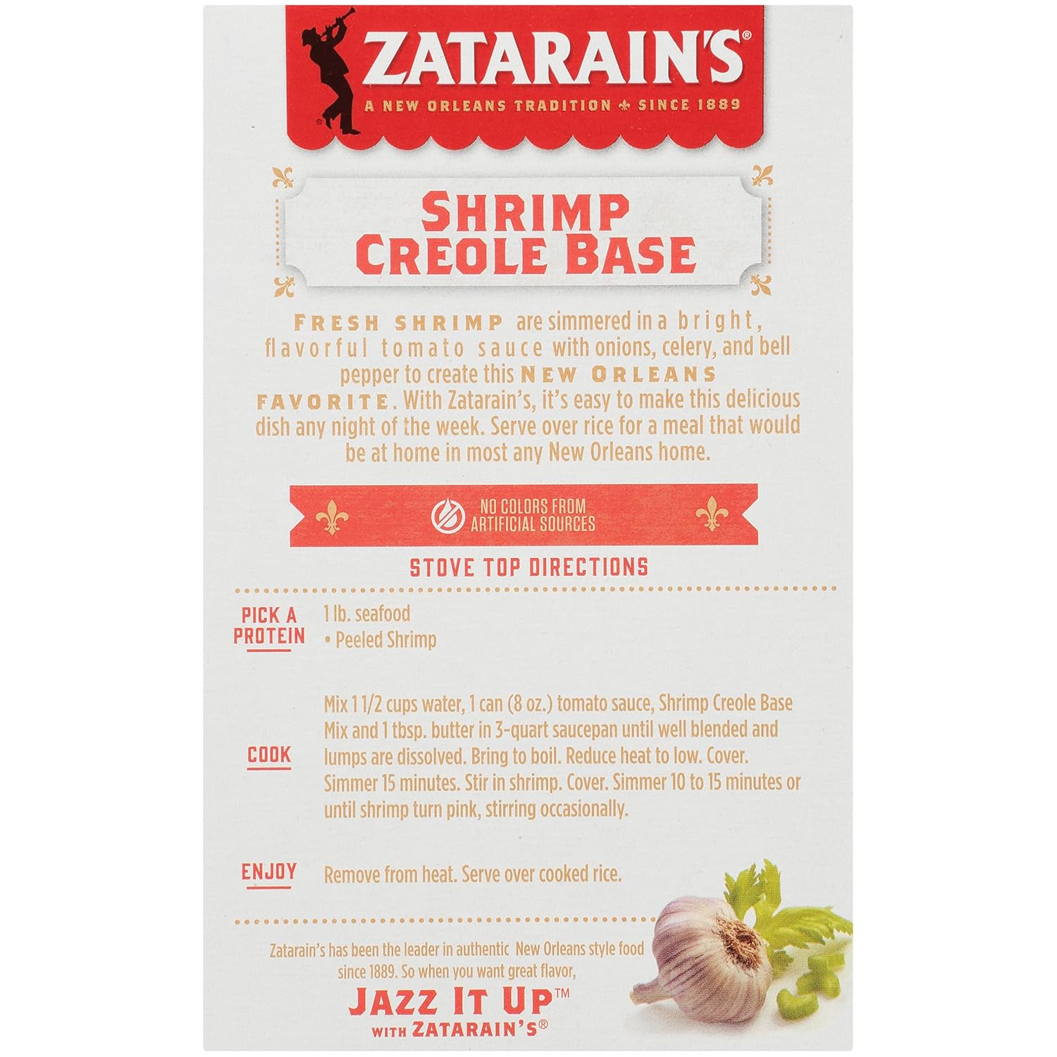 Zatarain's Shrimp Creole Base, 2 oz (Pack of 8)