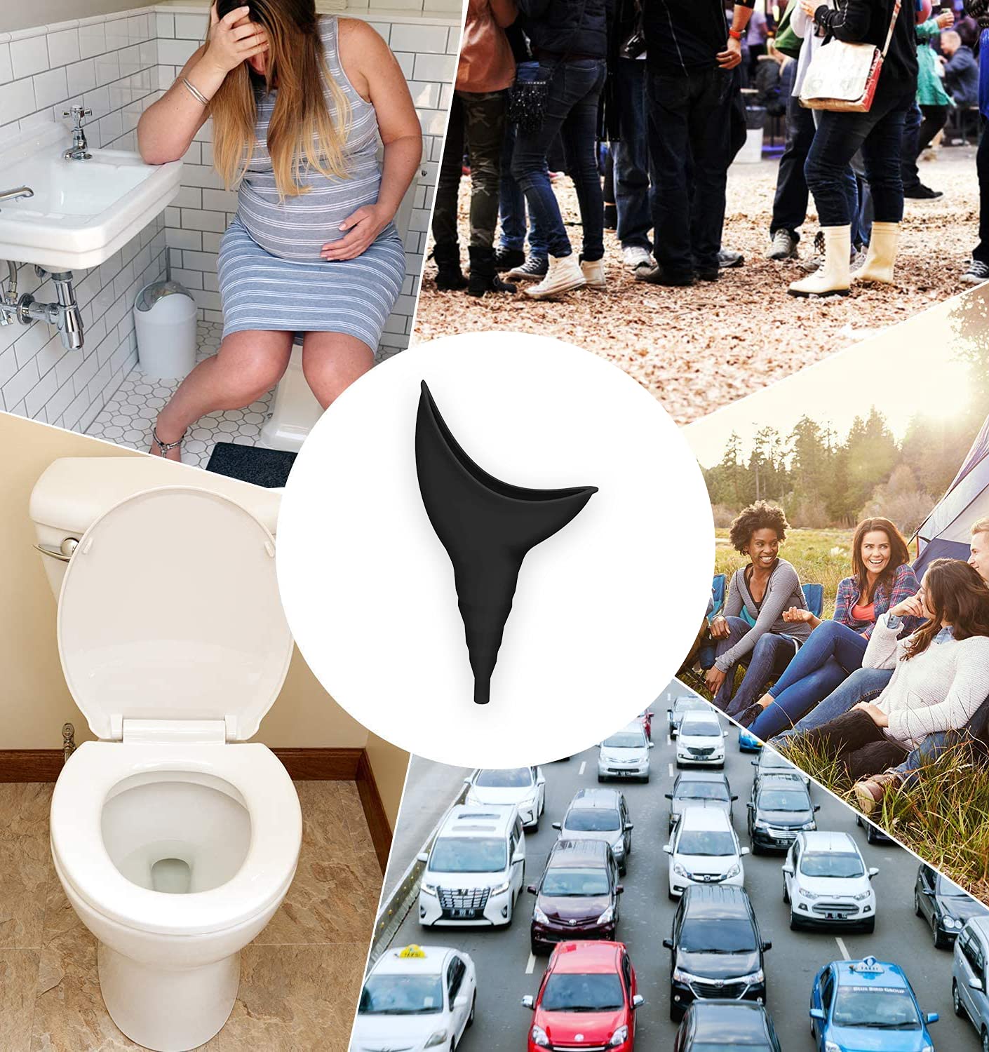 Orinatoio Portatile Ipereabile da Donna con salviettine igieniche per urinare in Piedi in