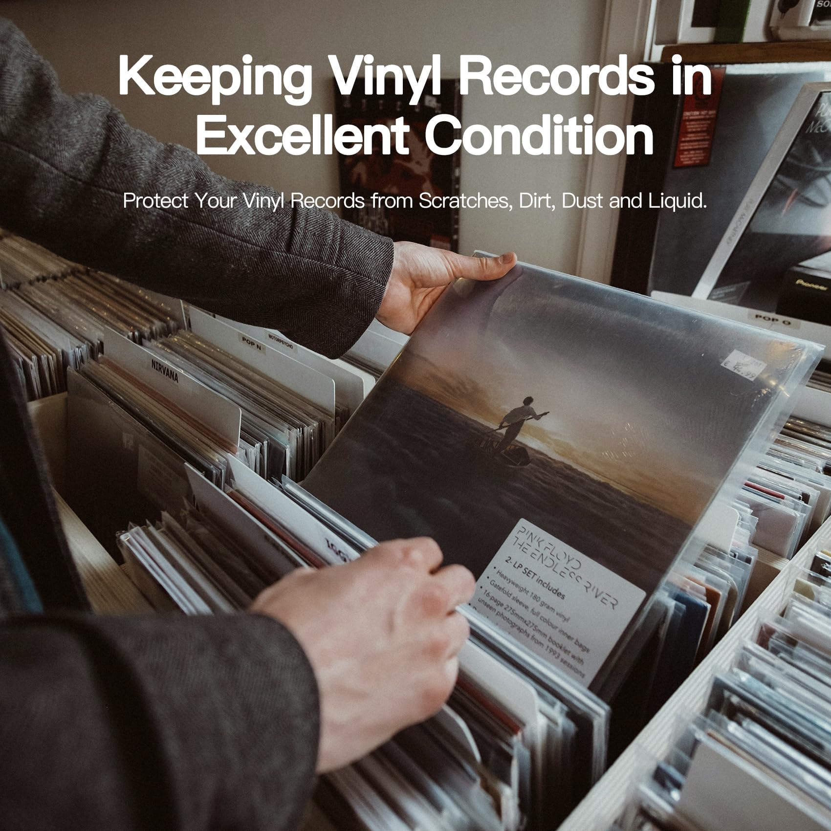 POJSIO 50st 7 Inch Vinyl Sleeves Outer LP Hoezen Buitenste,3 Mils Vinyl Sleeves Hoes LP 45 Toeren,Crystal Hoezen Bescherming Voor Enkele Vinyl LP,7 Vinyl Records Sleeves Outer,Platenhoezen Protection POJSIO 50st 7 Inch Vinyl Sleeves Outer LP Hoezen Buitenste,3 Mils Vinyl Sleeves Hoes LP 45 Toeren,Crystal Hoezen Bescherming Voor Enkele Vinyl LP,7 Vinyl Records Sleeves Outer,Platenhoezen Protection