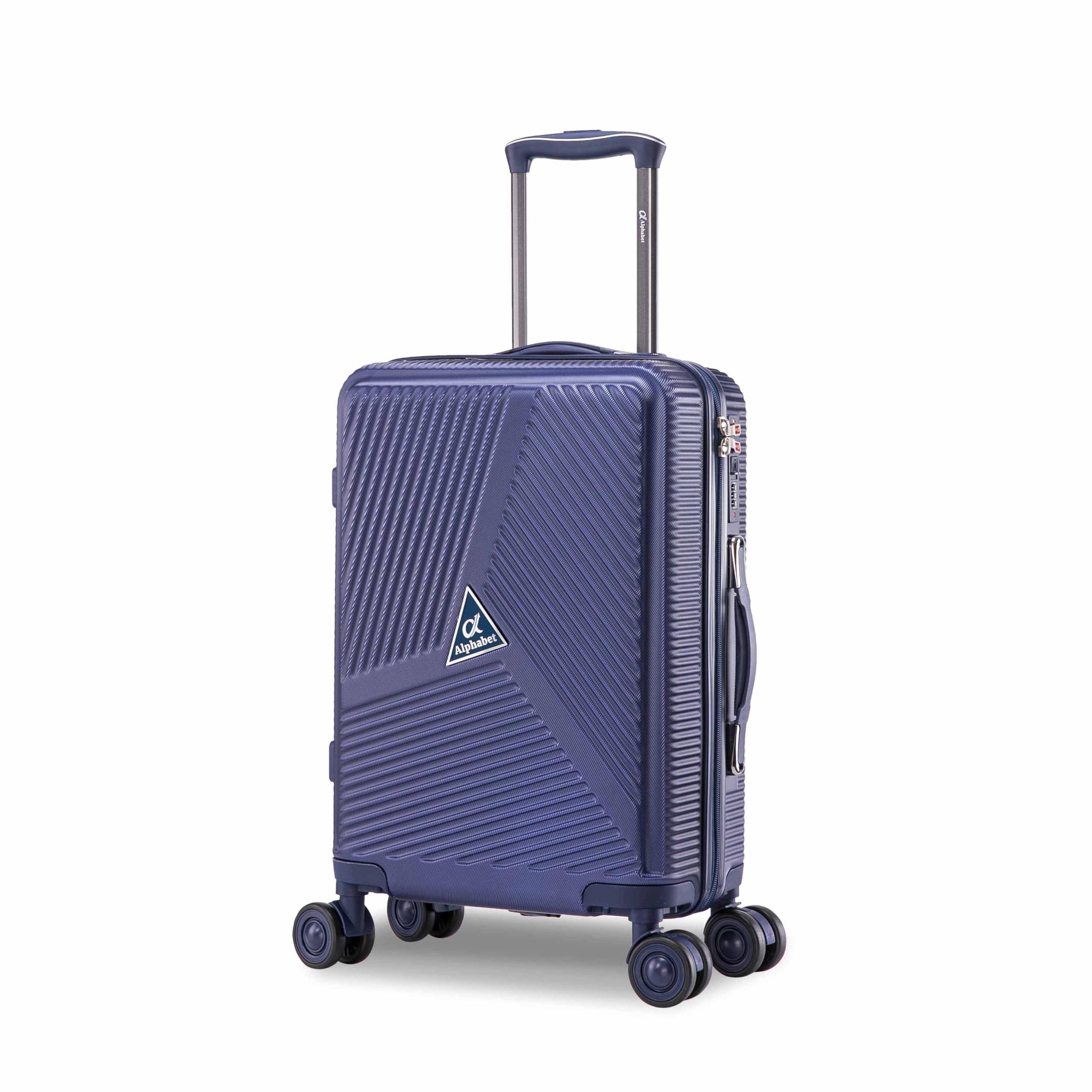 Bristol Hard Trolley Bag, 75cm Large Cabin Trolley Suitcase, Polycarbonate Trolley Bag, 360 Degree 8 Wheel & TSA Lock, Hard Sided Suitcase Travel Trolley Luggage Bag - Navy-image-15