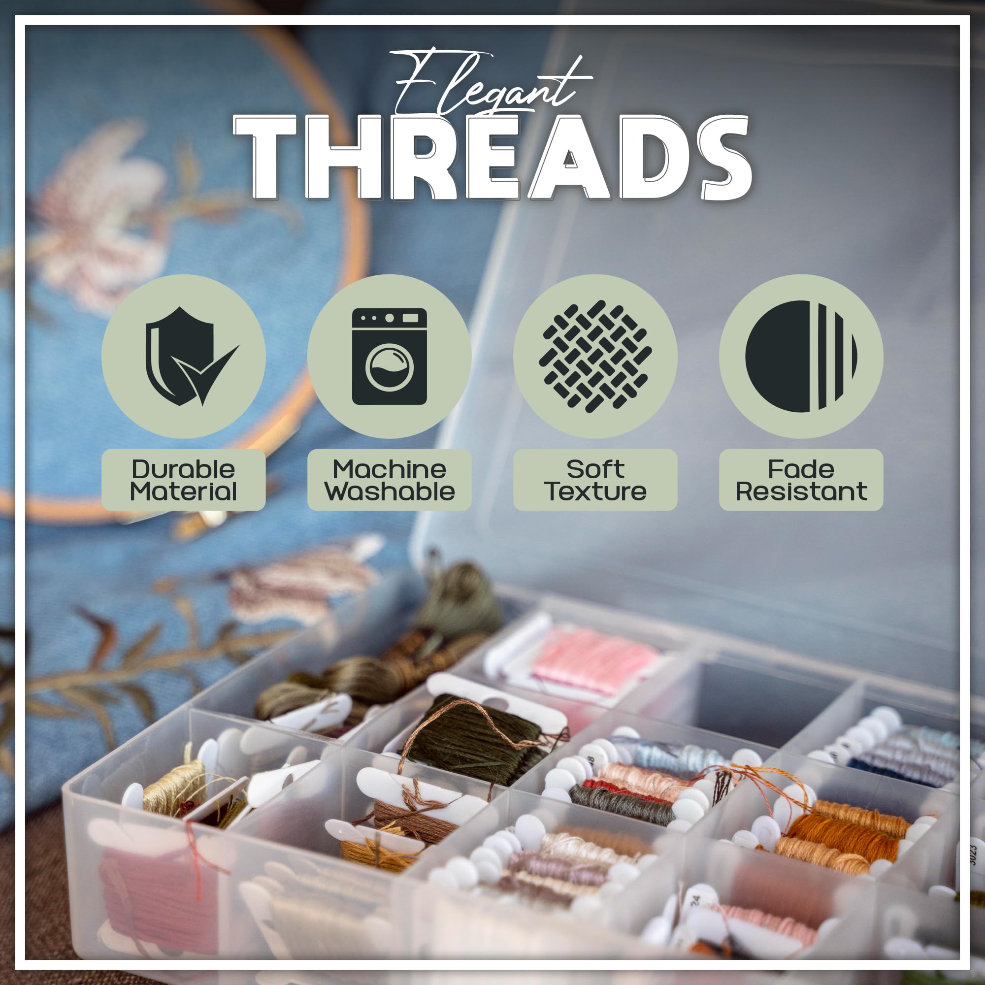 Kit de hilo de bordado y recambios, hilos de algodón, codificación de colores DMC para punto de cruz, manualidades de cuerda, pulseras de la amistad