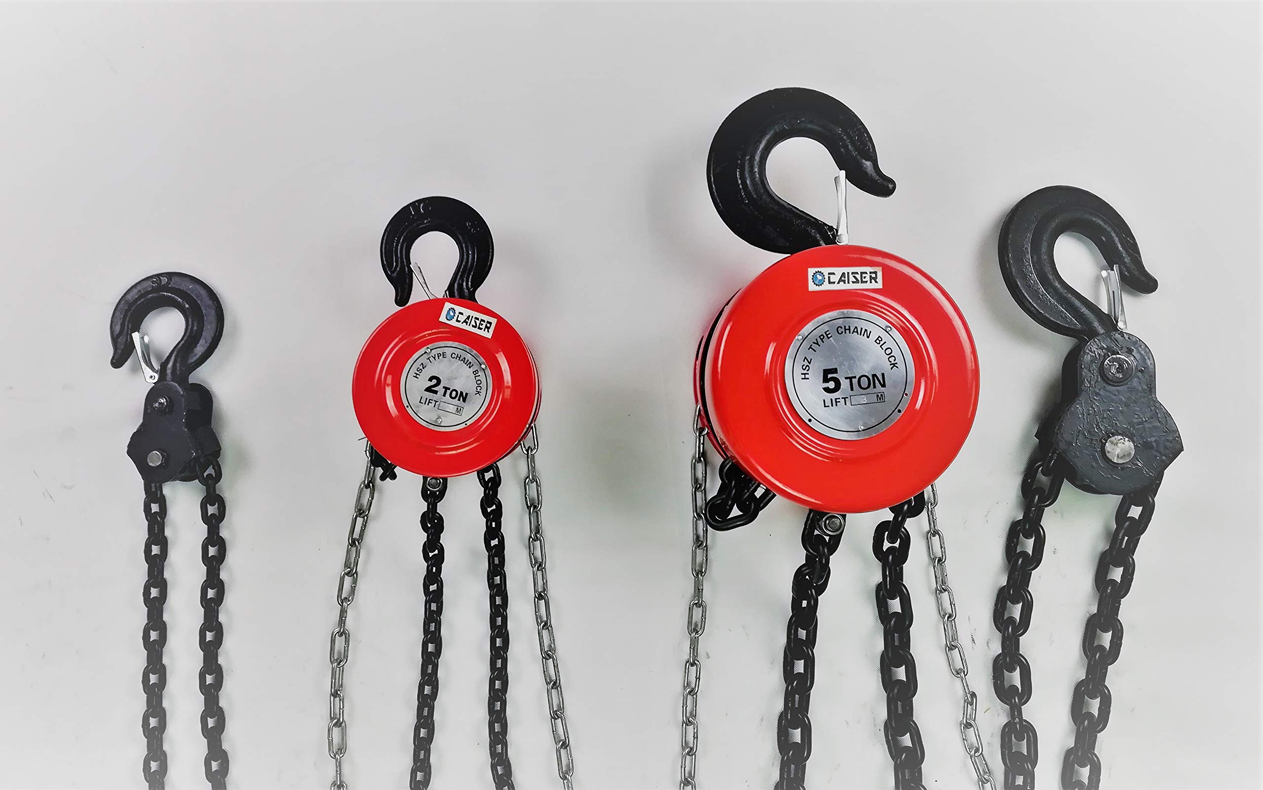 POLIPASTO GRUA Manual DE Cadenas 2 TONELADAS 3 Metros Profesional MONTACARGAS 2000 KG