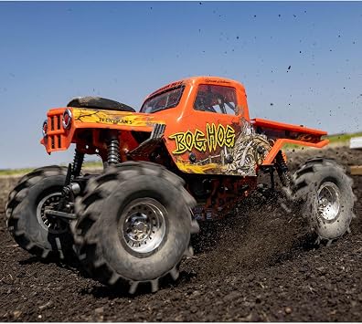 Losi RC Crawler LMT 4 Wheel Drive Solid Axle Mega Truck Brushless RTR Batteries and Charger Not Included Bog Hog LOS04024T2