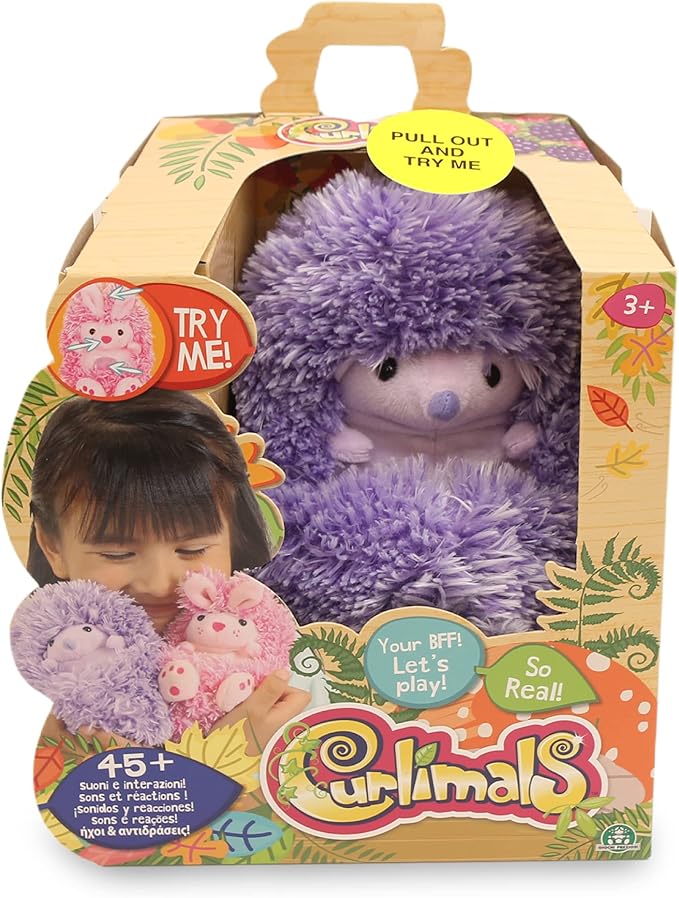 Curlimals 3710 Blue de das interactief pluche dier met 45