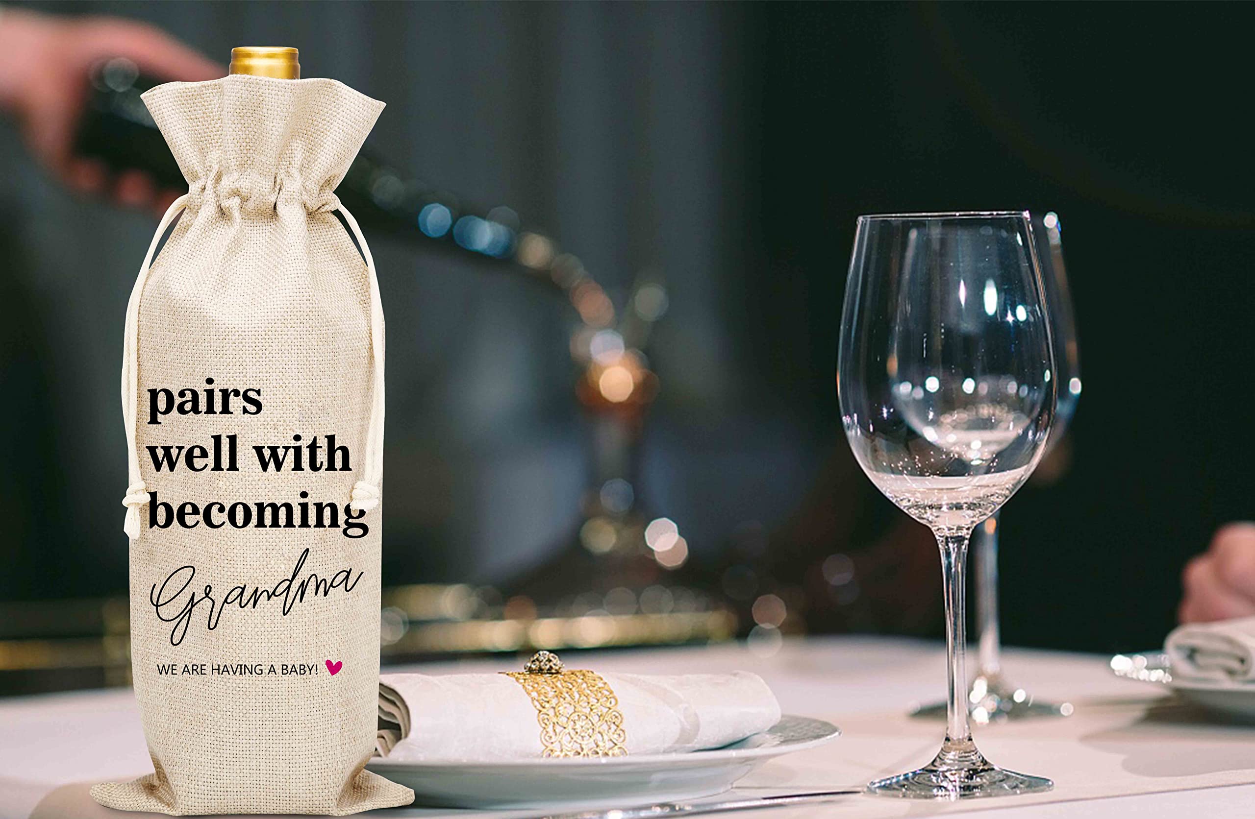 48 Shopper porta bottiglia AVANA vino Buste di Carta Sacchetti Regalo per Bottiglie con Manico 36x10x12 cm Carta Kraft Sacchetto Busta per Vino portabottiglia
