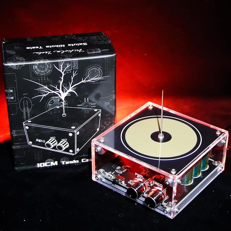 Vastarry Tesla Tekercs 10cm Zenei Elektromágneses Modell Vezeték Nélküli Átvitel