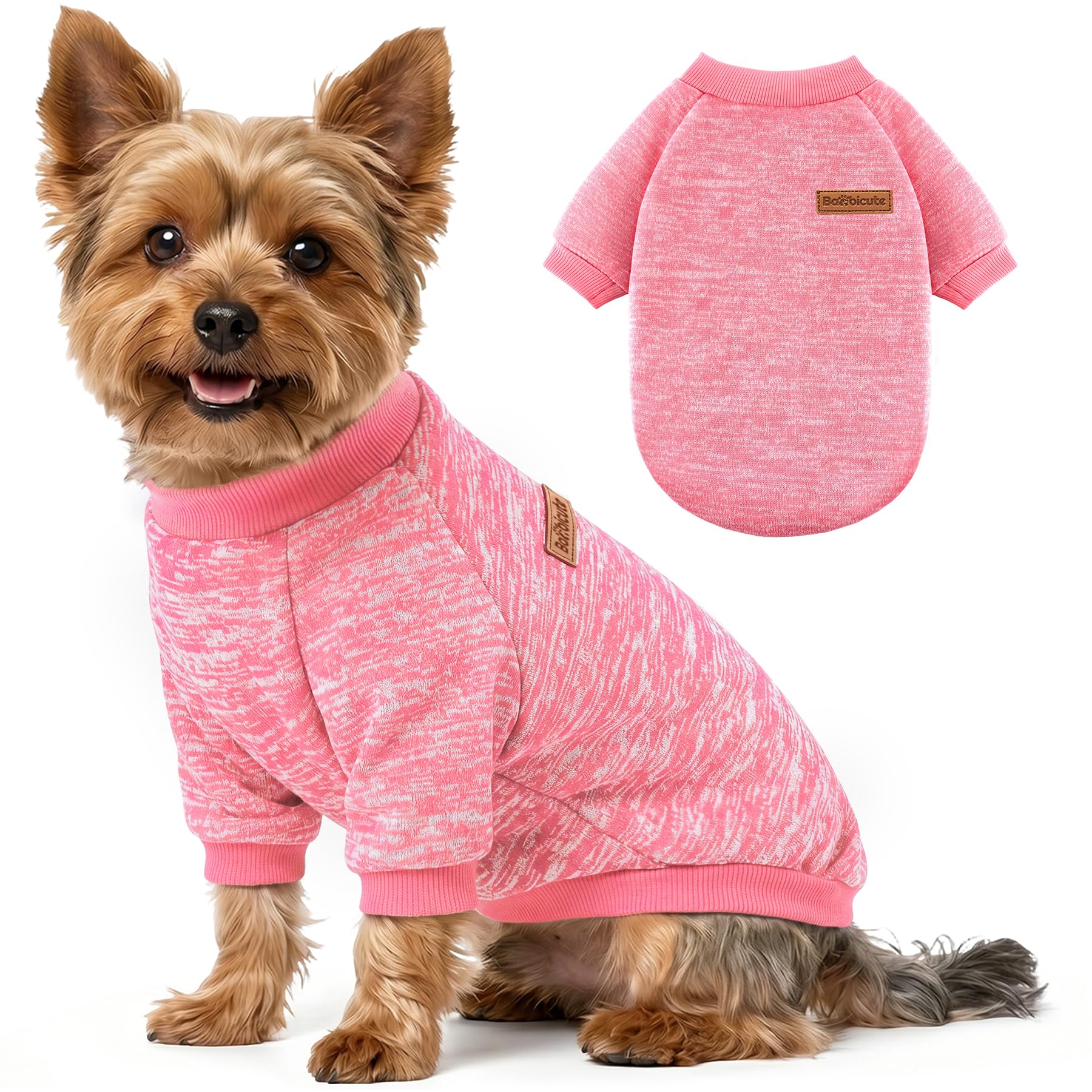 1 Pack Dog Sweaters for Small Dogs Girl Boy Winter Fleece Clothes Warm Soft Dog Sweatshirt Outfit for Dogs Cats Pet Apparel