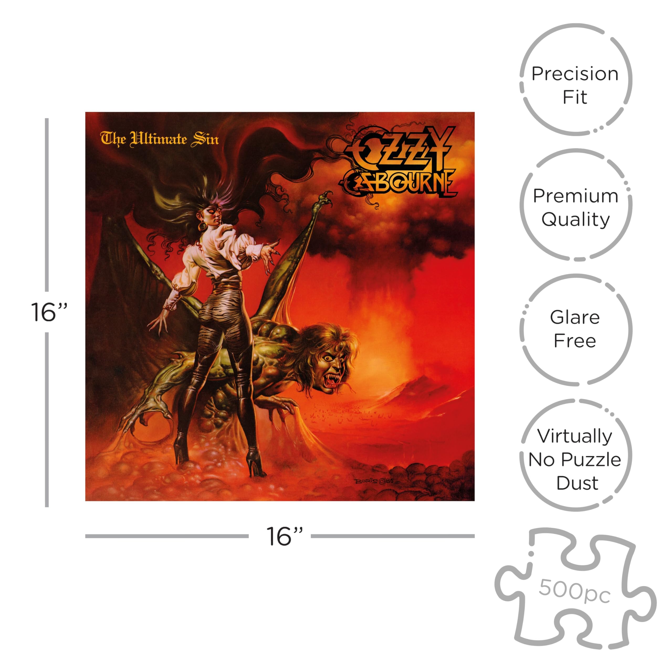 Amazon.com: Osbourne,Ozzy Ultimate Sin (500 Piece Jigsaw Puzzle