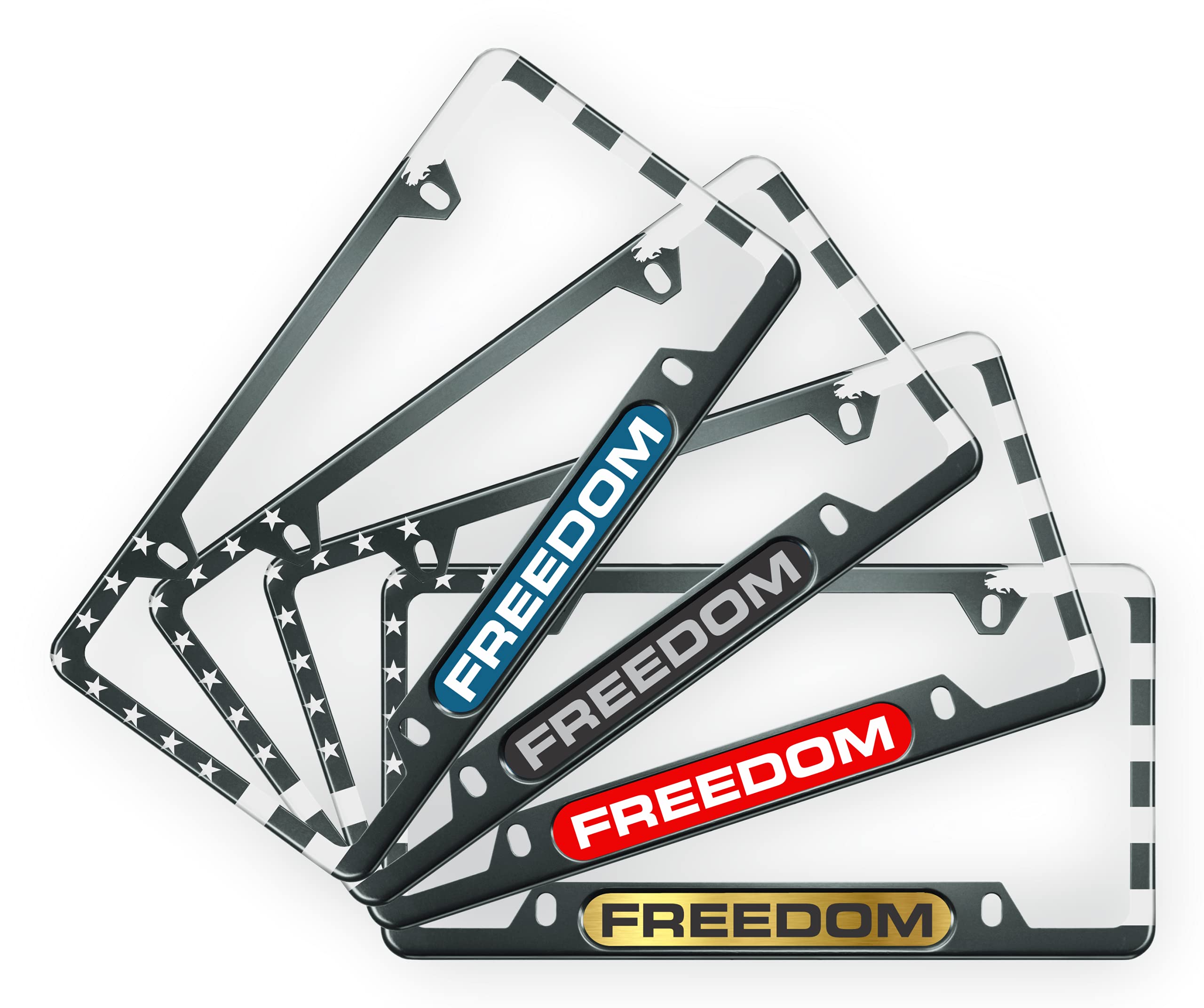 USA Patriotic | American Flag Custom Personalized Anodized Aluminum Thin Top | - Picture 11 of 133