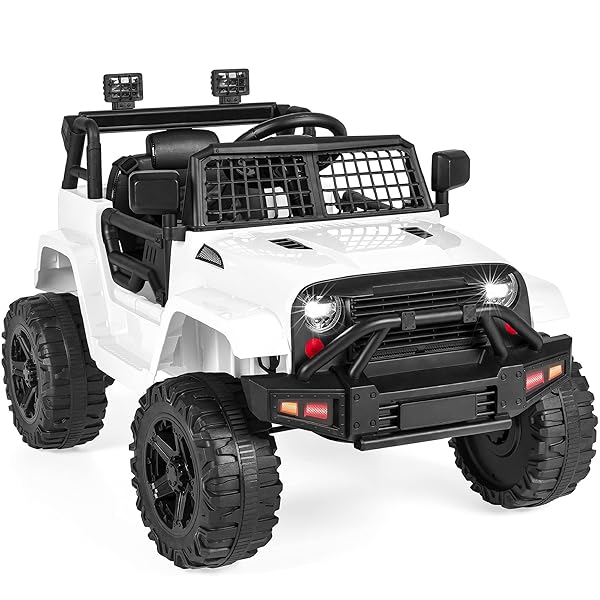 Best Choice Products 12V Kids Ride On Truck Car w/Parent Remote Control, Spring Suspension, LED Lights, AUX Port - Green