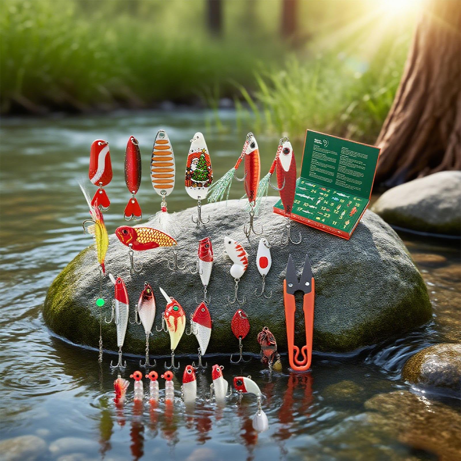 Calendario 'Avvento Pesca Natale 2025 Conto Alla Rovescia 24 Giorni per